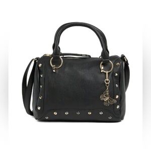 NWT Jessica Simpson Sarina Studded Satchel | Black